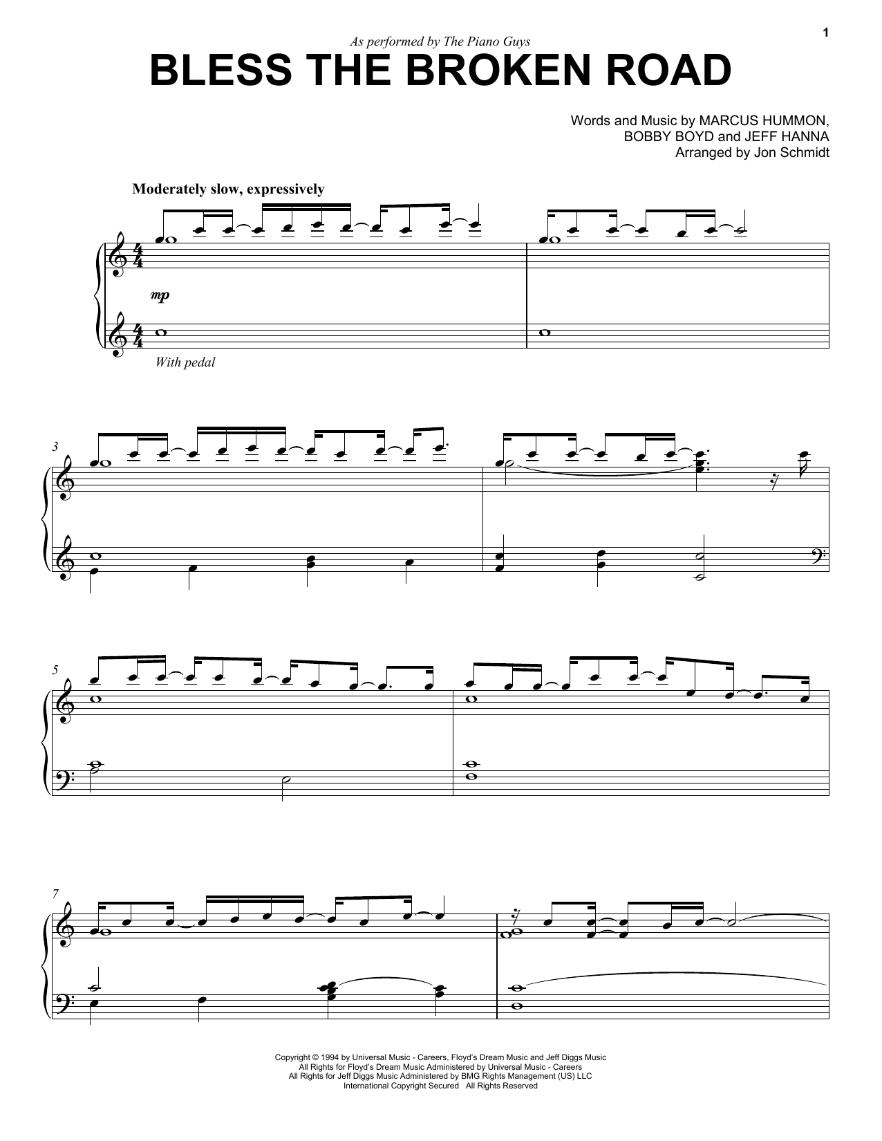 Download The Piano Guys Bless The Broken Road Sheet Music and learn how to play Piano PDF digital score in minutes