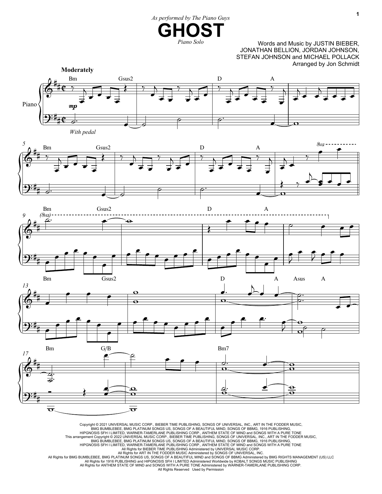 Download The Piano Guys Ghost Sheet Music and learn how to play Piano Solo PDF digital score in minutes