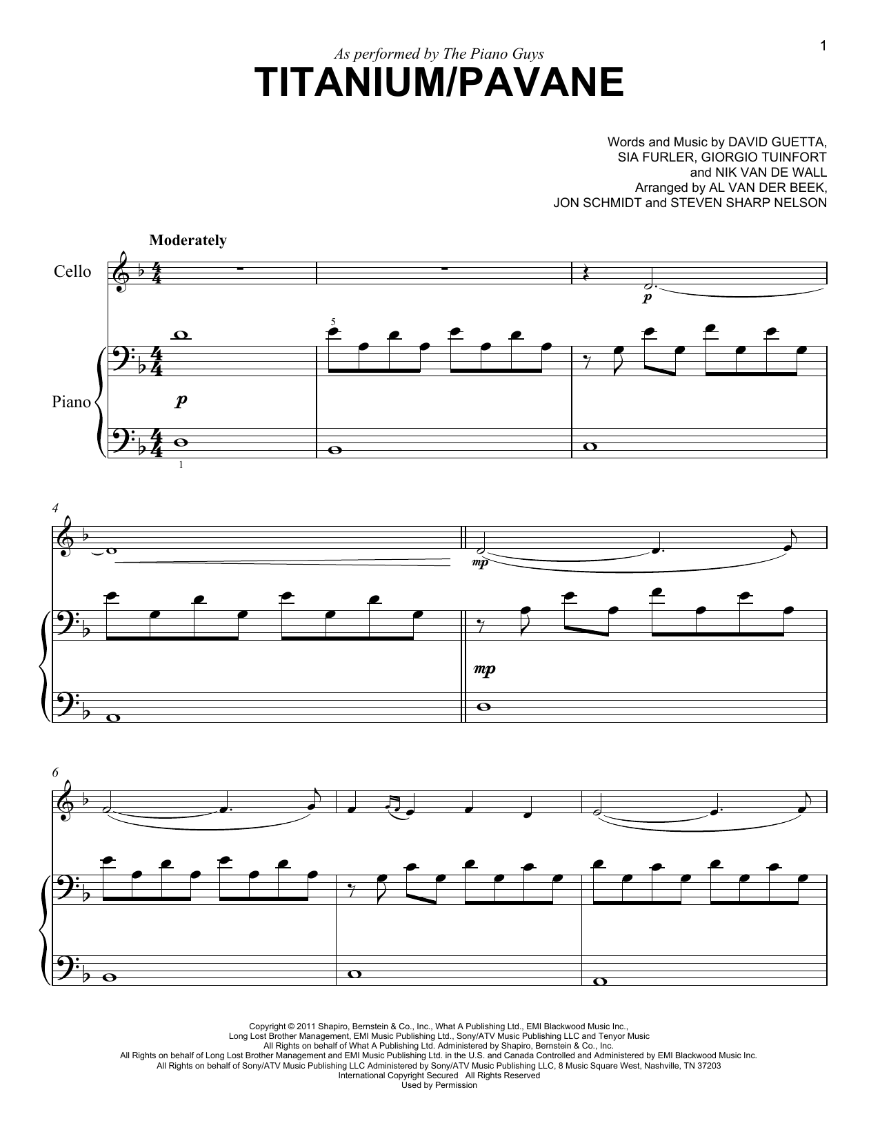 Download The Piano Guys Titanium / Pavane Sheet Music and learn how to play Easy Piano PDF digital score in minutes