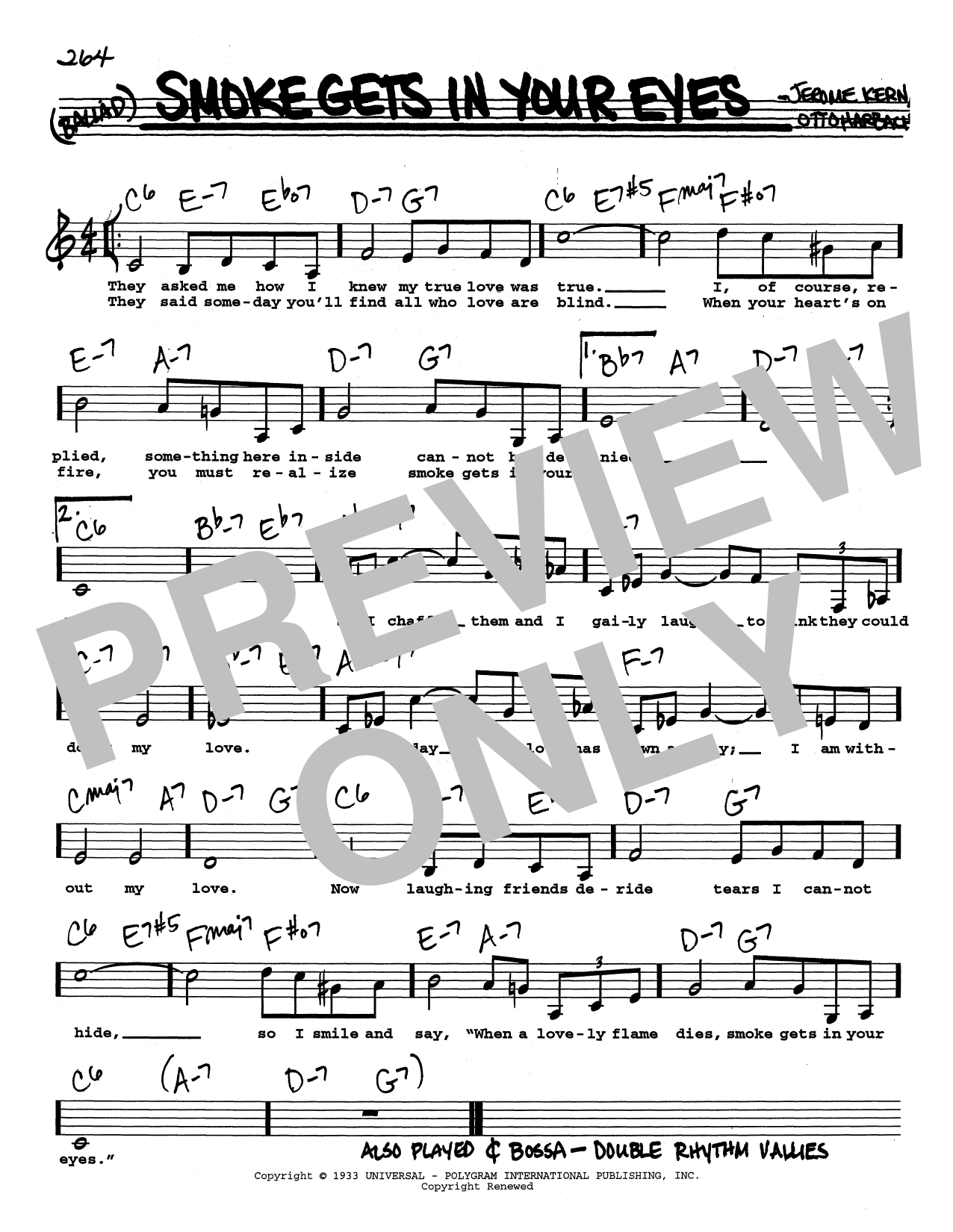 Download The Platters Smoke Gets In Your Eyes (Low Voice) Sheet Music and learn how to play Real Book – Melody, Lyrics & Chords PDF digital score in minutes