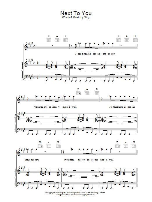 Download The Police Next To You Sheet Music and learn how to play Drums Transcription PDF digital score in minutes