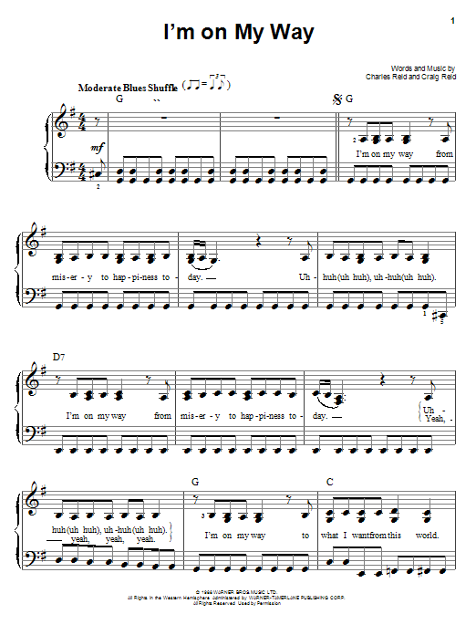 Download The Proclaimers I'm On My Way Sheet Music and learn how to play Easy Piano PDF digital score in minutes