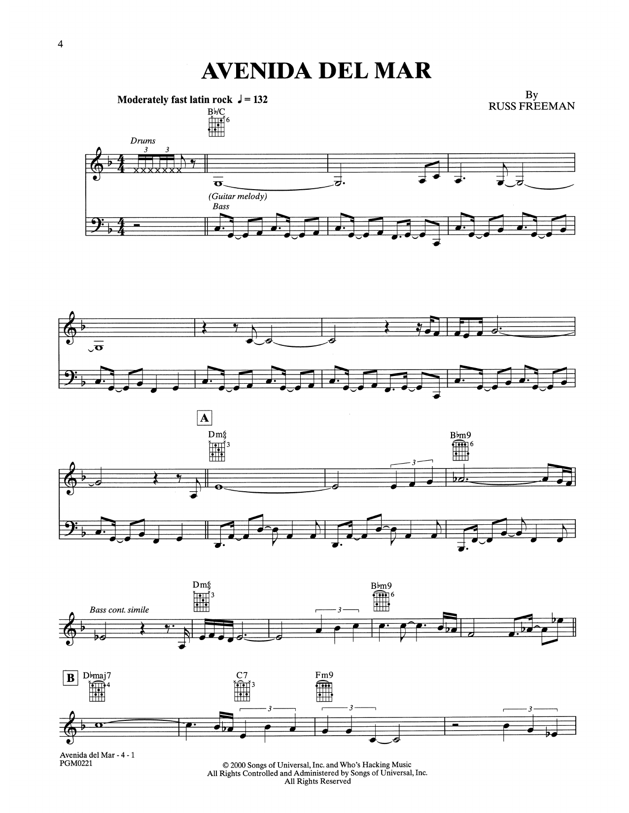 Download The Rippingtons Avenida Del Mar Sheet Music and learn how to play Solo Guitar PDF digital score in minutes