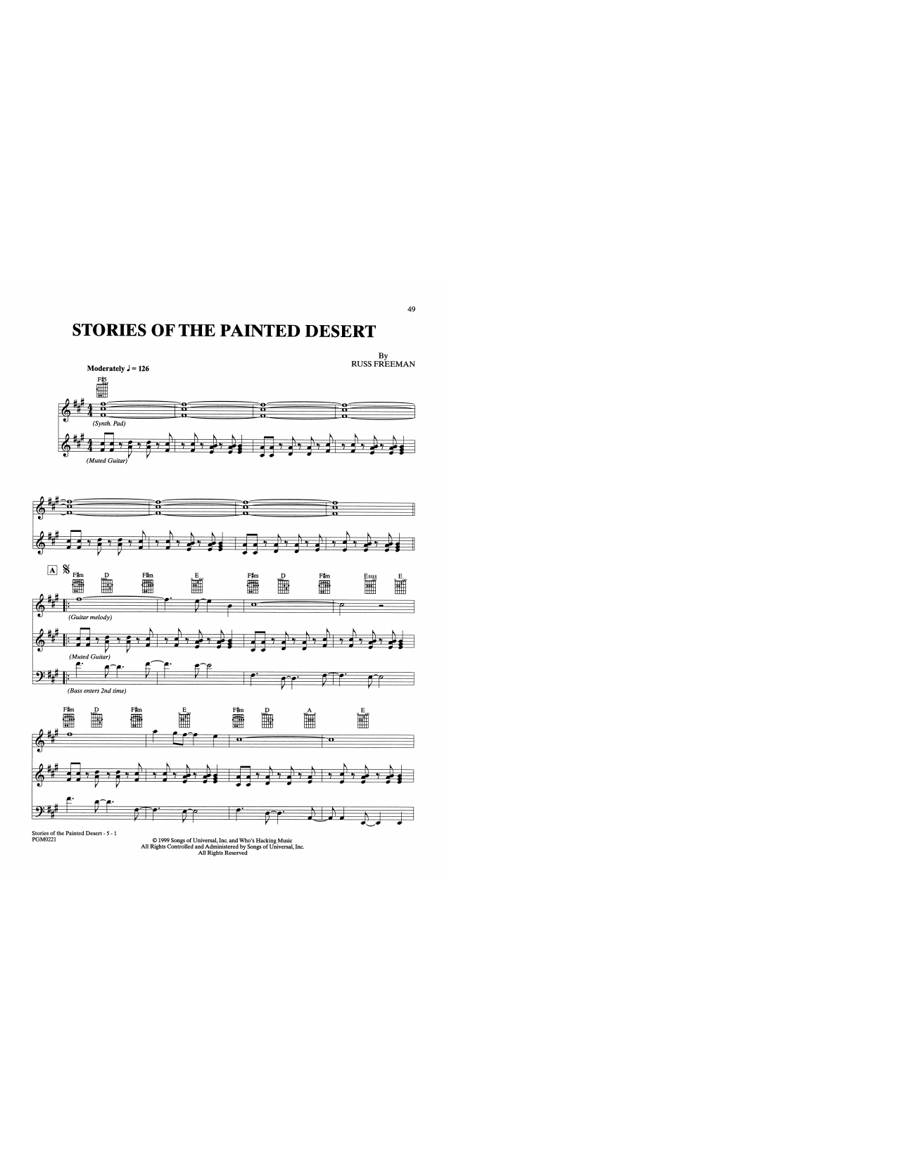 Download The Rippingtons Stories Of The Painted Desert Sheet Music and learn how to play Solo Guitar PDF digital score in minutes
