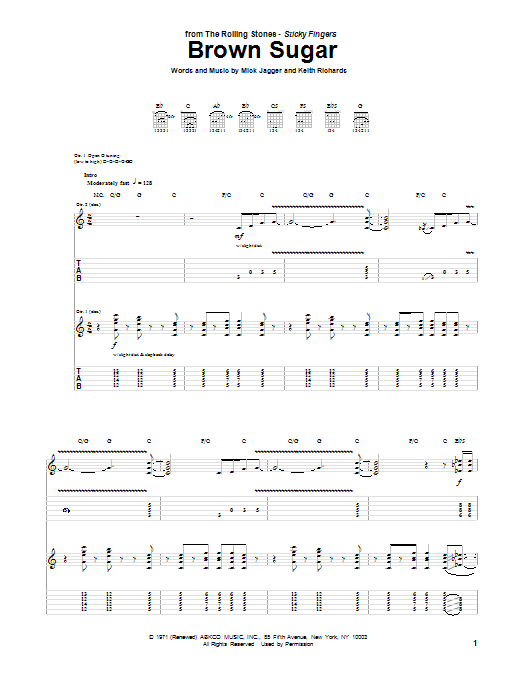Download The Rolling Stones Brown Sugar Sheet Music and learn how to play Trombone PDF digital score in minutes