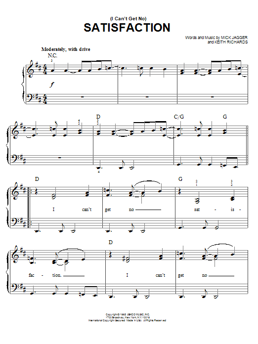 Download The Rolling Stones (I Can't Get No) Satisfaction Sheet Music and learn how to play French Horn PDF digital score in minutes