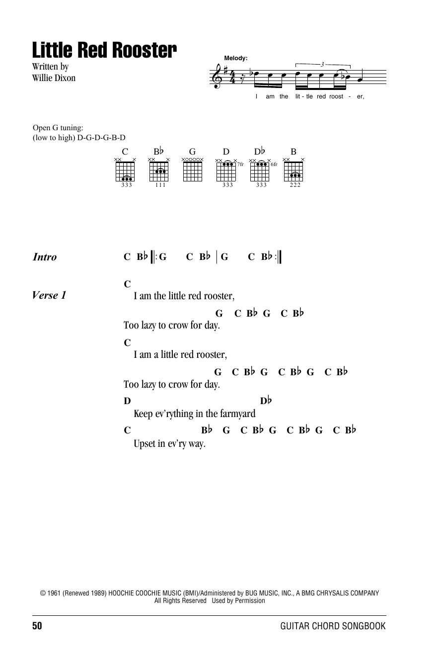 Download The Rolling Stones Little Red Rooster Sheet Music and learn how to play Easy Guitar PDF digital score in minutes