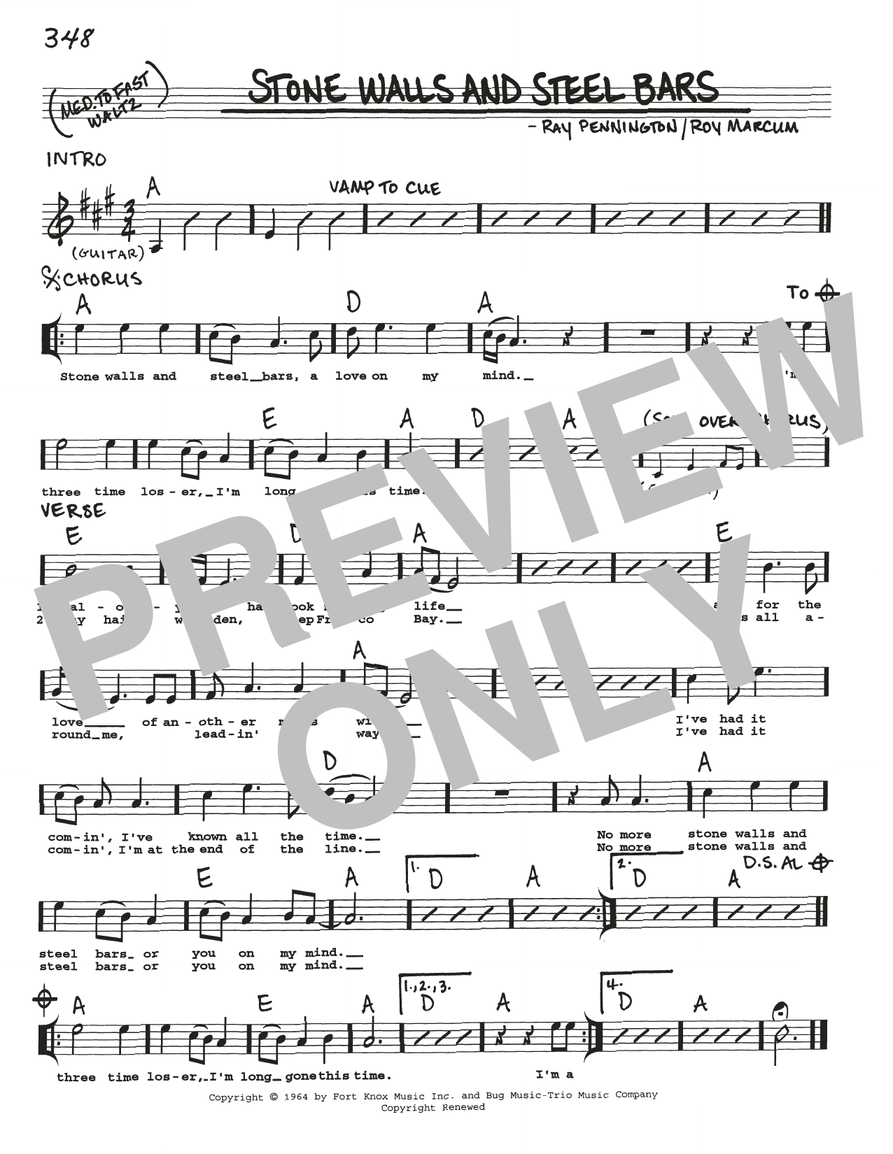 Download The Stanley Brothers Stone Walls And Steel Bars Sheet Music and learn how to play Real Book – Melody, Lyrics & Chords PDF digital score in minutes