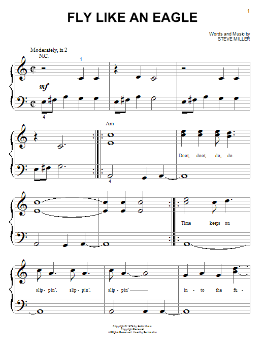 Download The Steve Miller Band Fly Like An Eagle Sheet Music and learn how to play GTRENS PDF digital score in minutes
