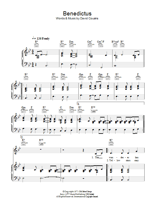 Download The Strawbs Benedictus Sheet Music and learn how to play Piano, Vocal & Guitar PDF digital score in minutes