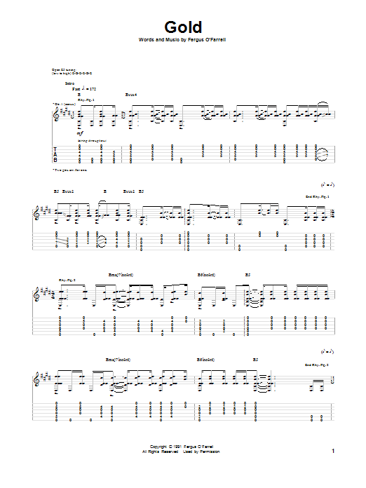 Download The Swell Season Gold Sheet Music and learn how to play Piano, Vocal & Guitar (Right-Hand Melody) PDF digital score in minutes