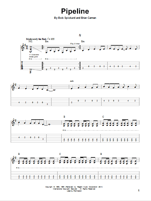 Download The Ventures Pipeline Sheet Music and learn how to play Ukulele Ensemble PDF digital score in minutes