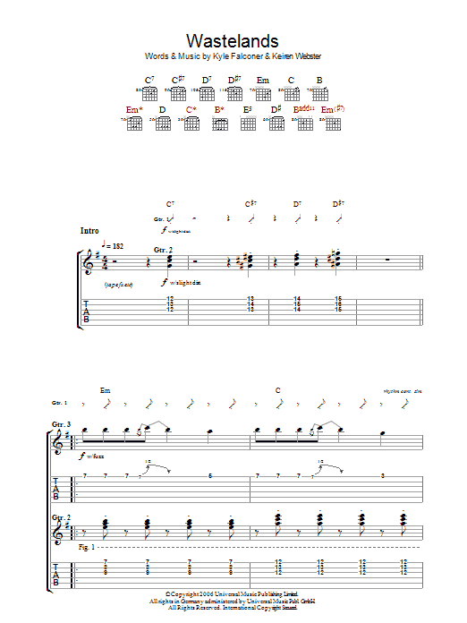 Download The View Wasteland Sheet Music and learn how to play Guitar Tab PDF digital score in minutes