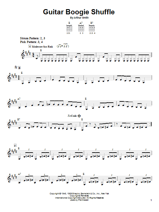 Download The Virtues Guitar Boogie Shuffle Sheet Music and learn how to play Guitar Tab PDF digital score in minutes