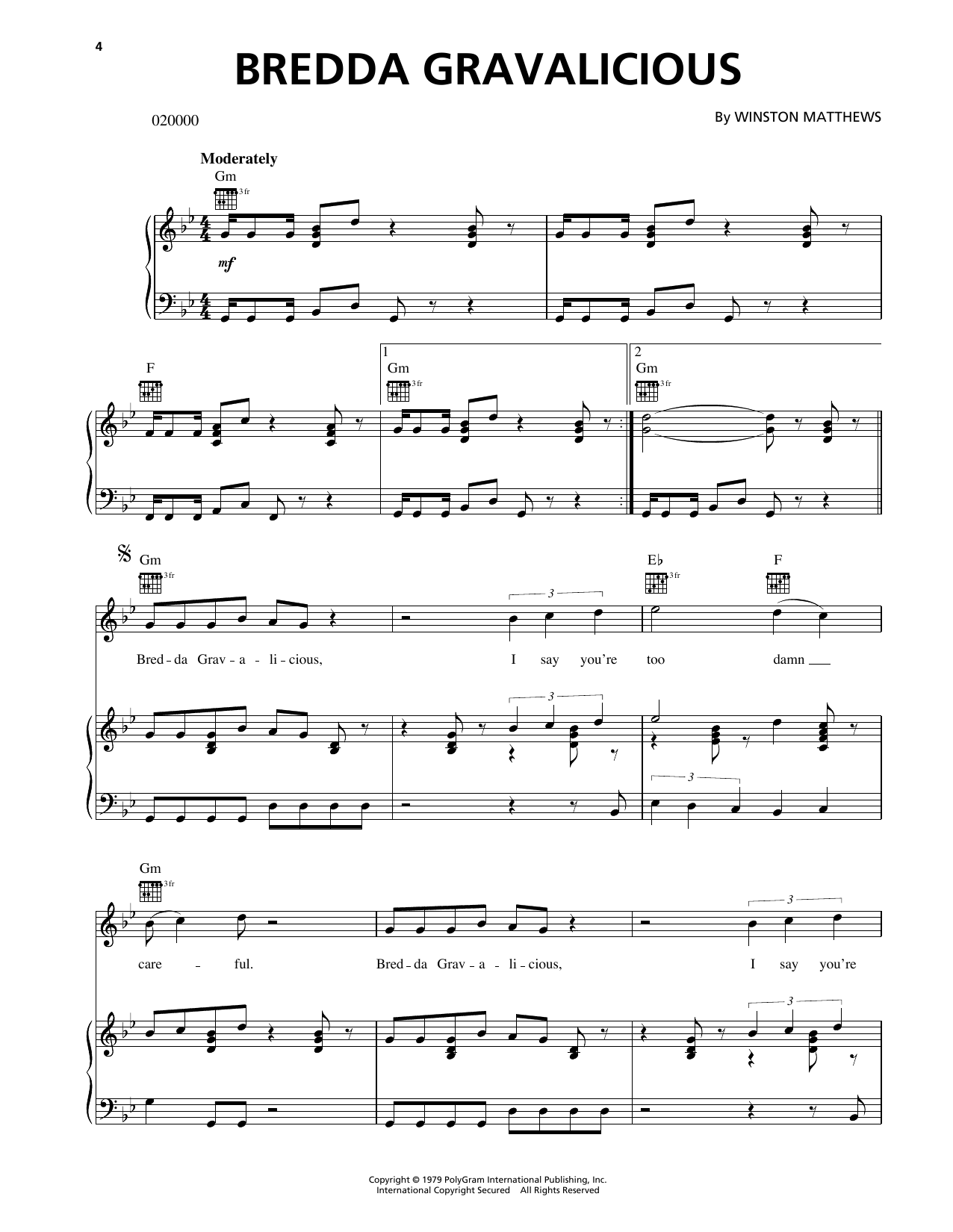 Download The Wailing Souls Bredda Gravalicious Sheet Music and learn how to play Piano, Vocal & Guitar Chords (Right-Hand Melody) PDF digital score in minutes