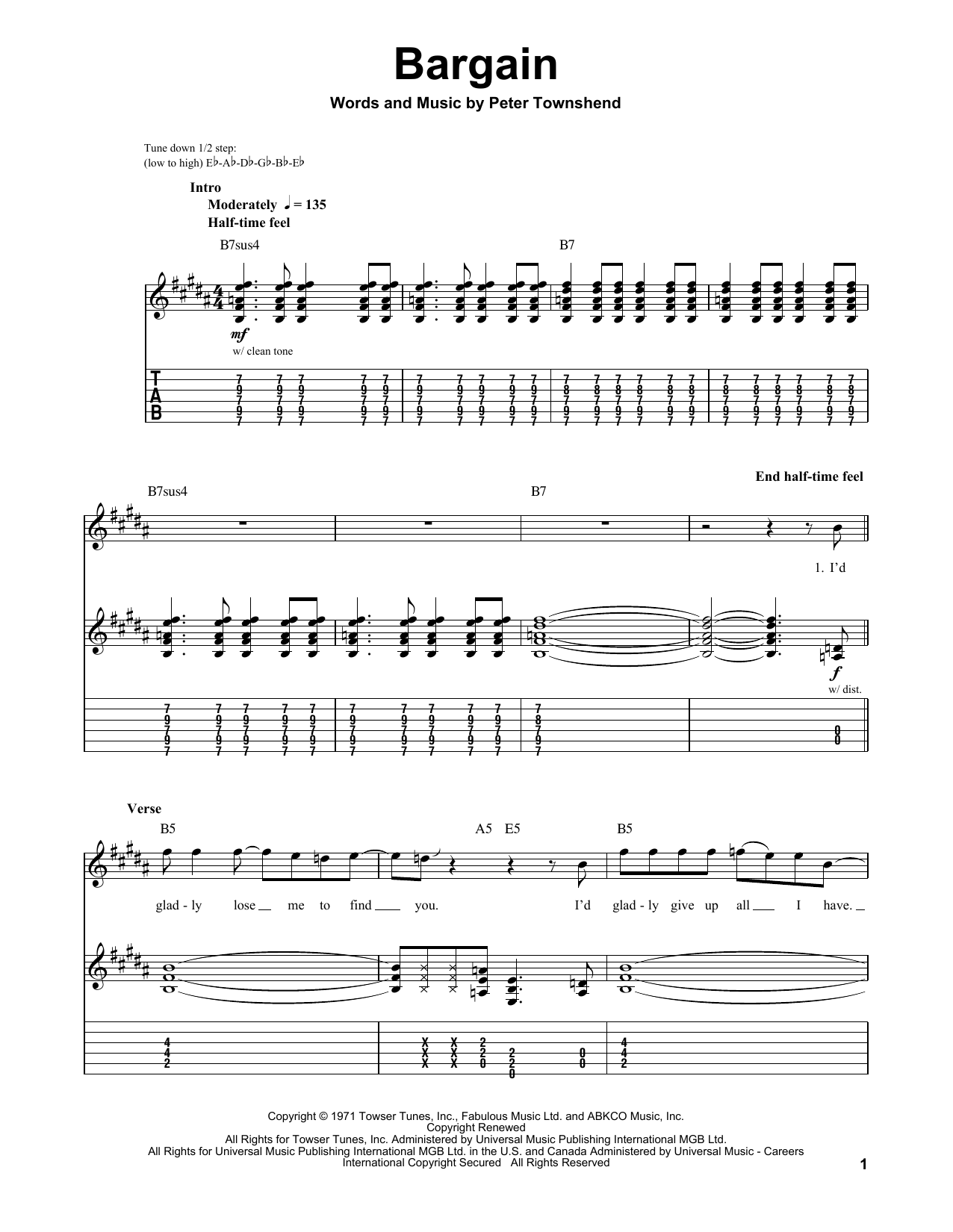 Download The Who Bargain Sheet Music and learn how to play Drums Transcription PDF digital score in minutes