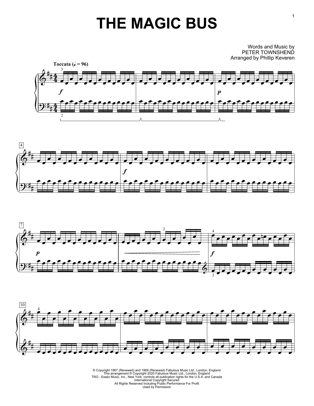 Download The Who The Magic Bus [Classical version] (arr. Phillip Keveren) Sheet Music and learn how to play Piano Solo PDF digital score in minutes