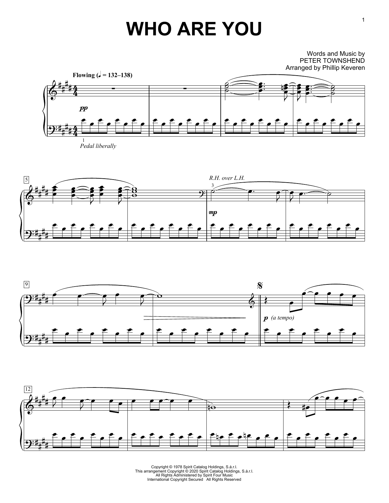 Download The Who Who Are You [Classical version] (arr. Phillip Keveren) Sheet Music and learn how to play Piano Solo PDF digital score in minutes