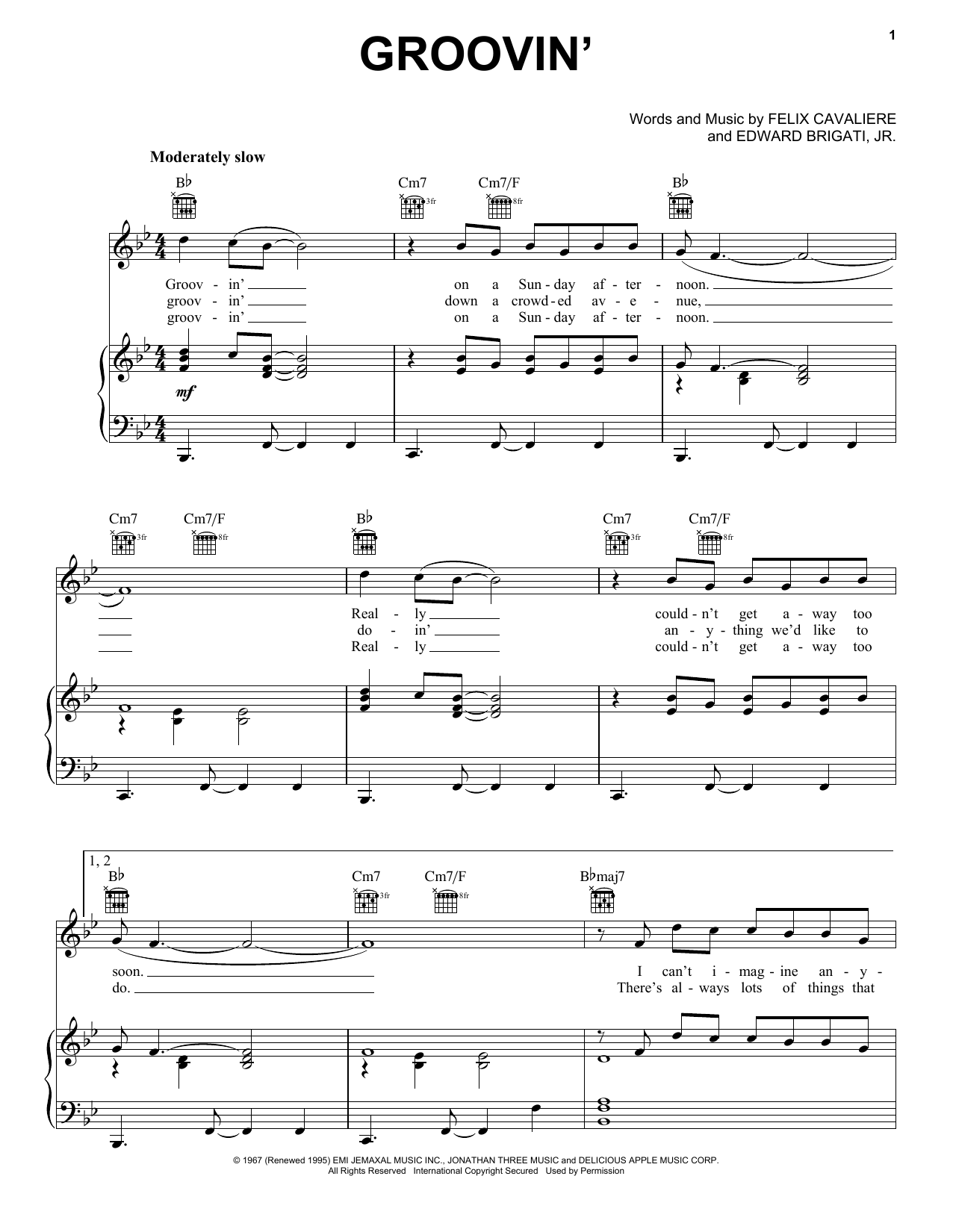 Download Young Rascals Groovin' Sheet Music and learn how to play Ukulele PDF digital score in minutes