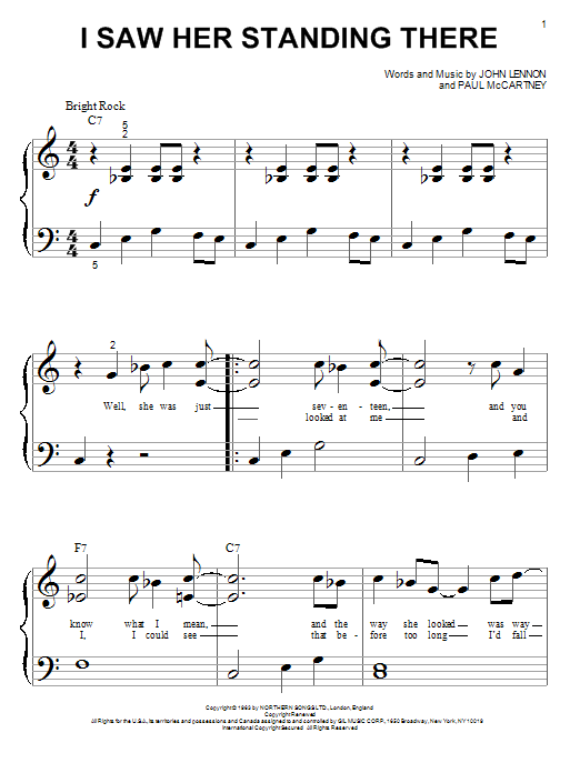 Download The Beatles I Saw Her Standing There Sheet Music and learn how to play Guitar Tab PDF digital score in minutes