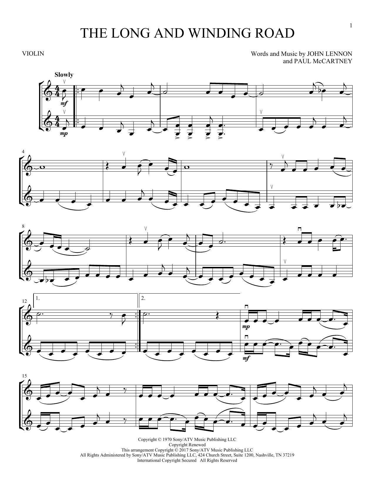Download The Beatles The Long And Winding Road Sheet Music and learn how to play Guitar Tab PDF digital score in minutes