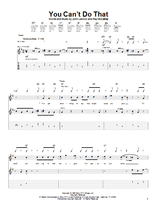 Download The Beatles Sheet Music and learn how to play Easy Guitar PDF score in minutes