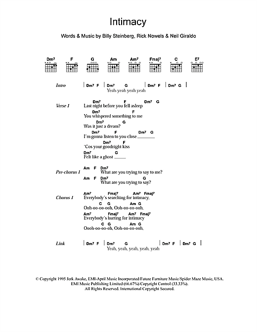 Download The Corrs Intimacy Sheet Music and learn how to play Keyboard PDF digital score in minutes