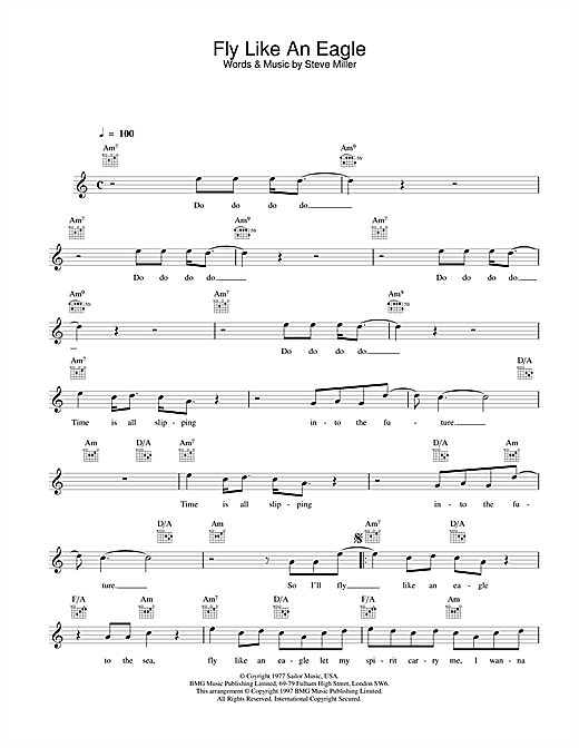 Download The Steve Miller Band Sheet Music and learn how to play Piano (Big Notes) PDF score in minutes