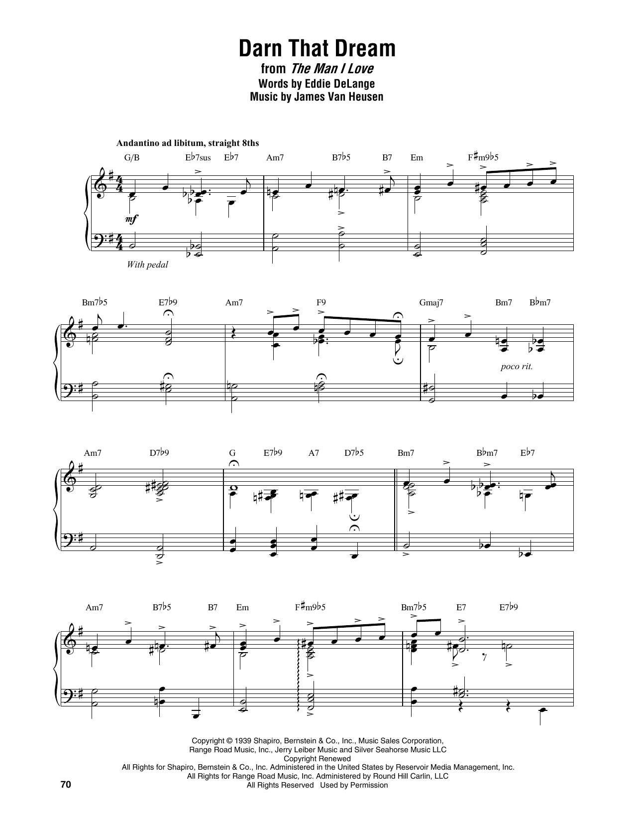 Download Thelonious Monk Darn That Dream Sheet Music and learn how to play Piano Transcription PDF digital score in minutes