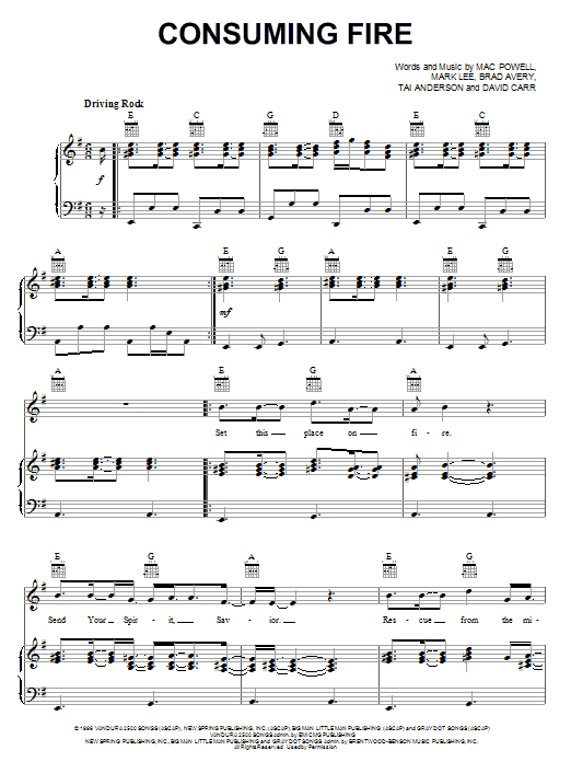 Download Third Day Consuming Fire Sheet Music and learn how to play Guitar Tab Play-Along PDF digital score in minutes