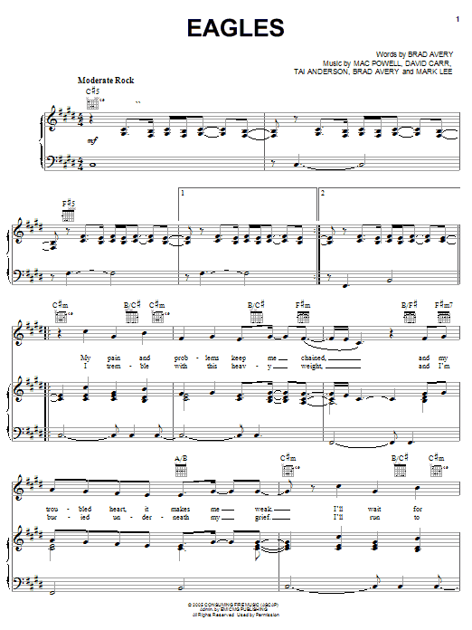 Download Third Day Eagles Sheet Music and learn how to play Guitar Tab PDF digital score in minutes