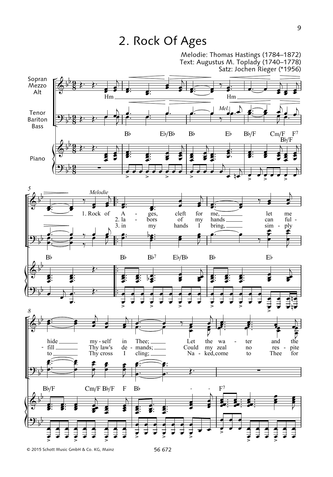 Download Thomas Hastings Rock Of Ages Sheet Music and learn how to play Easy Piano PDF digital score in minutes