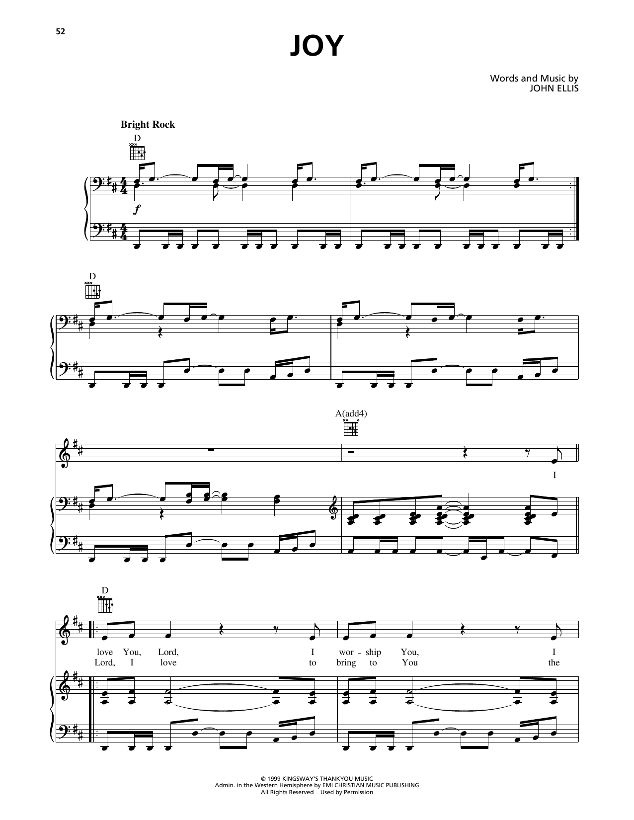 Download Tim Hughes Joy Sheet Music and learn how to play Piano, Vocal & Guitar Chords (Right-Hand Melody) PDF digital score in minutes