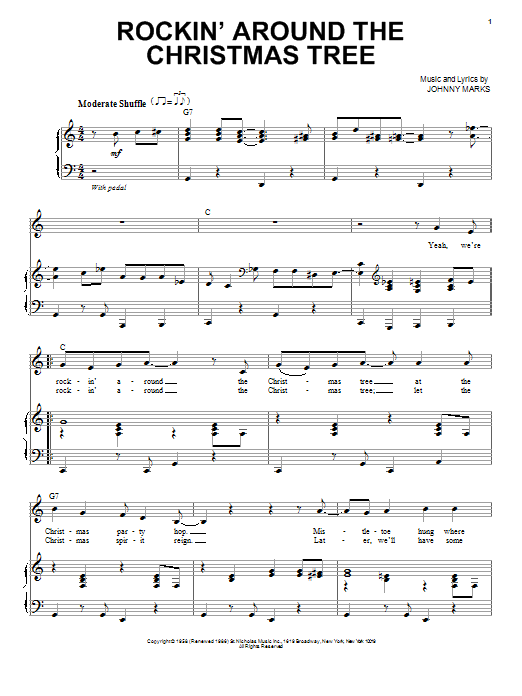 Download Toby Keith Rockin' Around The Christmas Tree Sheet Music and learn how to play Piano & Vocal PDF digital score in minutes
