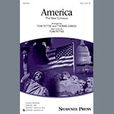Download or print Tom Fettke America (The New Colossus) Sheet Music Printable PDF -page score for American / arranged SATB SKU: 151245.