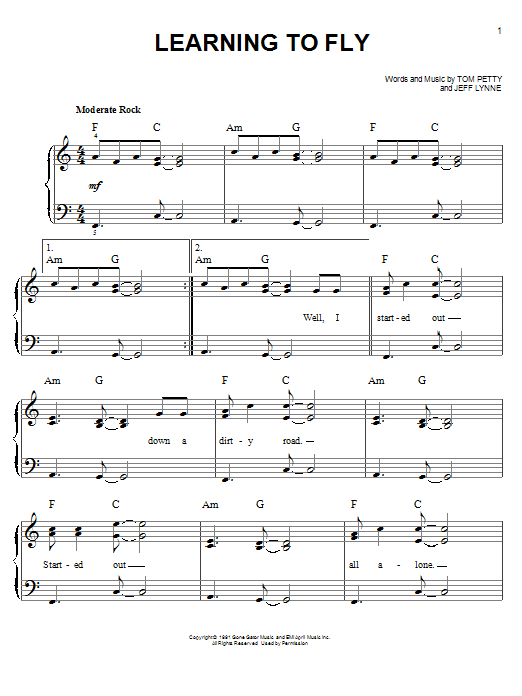 Download Tom Petty Sheet Music and learn how to play DRMTRN PDF score in minutes