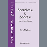Download or print Tom Shelton Benedictus & Sanctus (from Missa Brevis) Sheet Music Printable PDF -page score for Concert / arranged SSAA Choir SKU: 1345480.