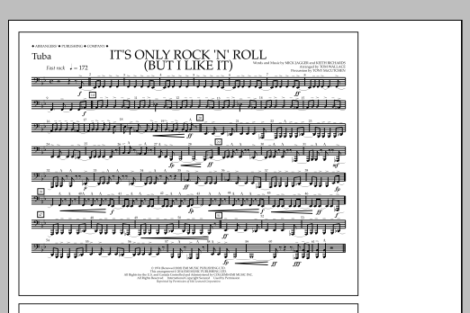 Download Tom Wallace It's Only Rock 'n' Roll (But I Like It) - Tuba Sheet Music and learn how to play Marching Band PDF digital score in minutes
