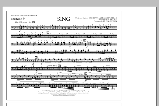 Download Tom Wallace Sing - Baritone B.C. Sheet Music and learn how to play Marching Band PDF digital score in minutes