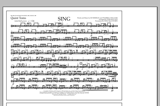 Download Tom Wallace Sing - Quint-Toms Sheet Music and learn how to play Marching Band PDF digital score in minutes
