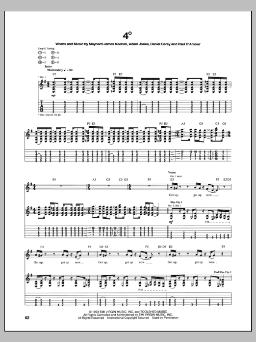 Download Tool 4 Degrees Sheet Music and learn how to play Guitar Tab PDF digital score in minutes