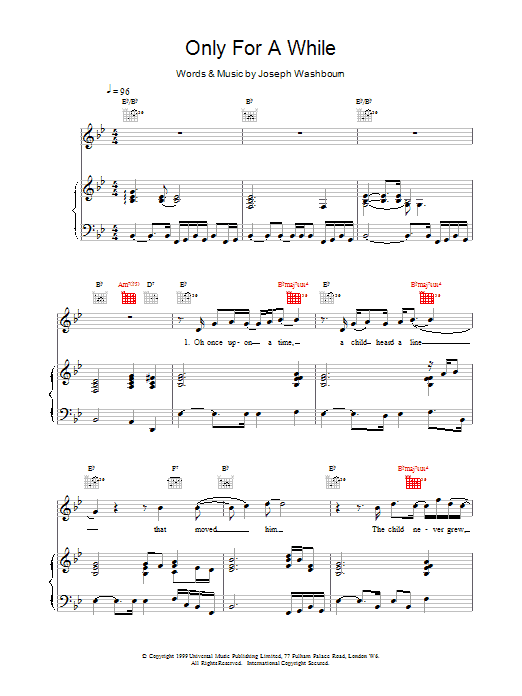 Download Toploader Only For A While Sheet Music and learn how to play Flute PDF digital score in minutes