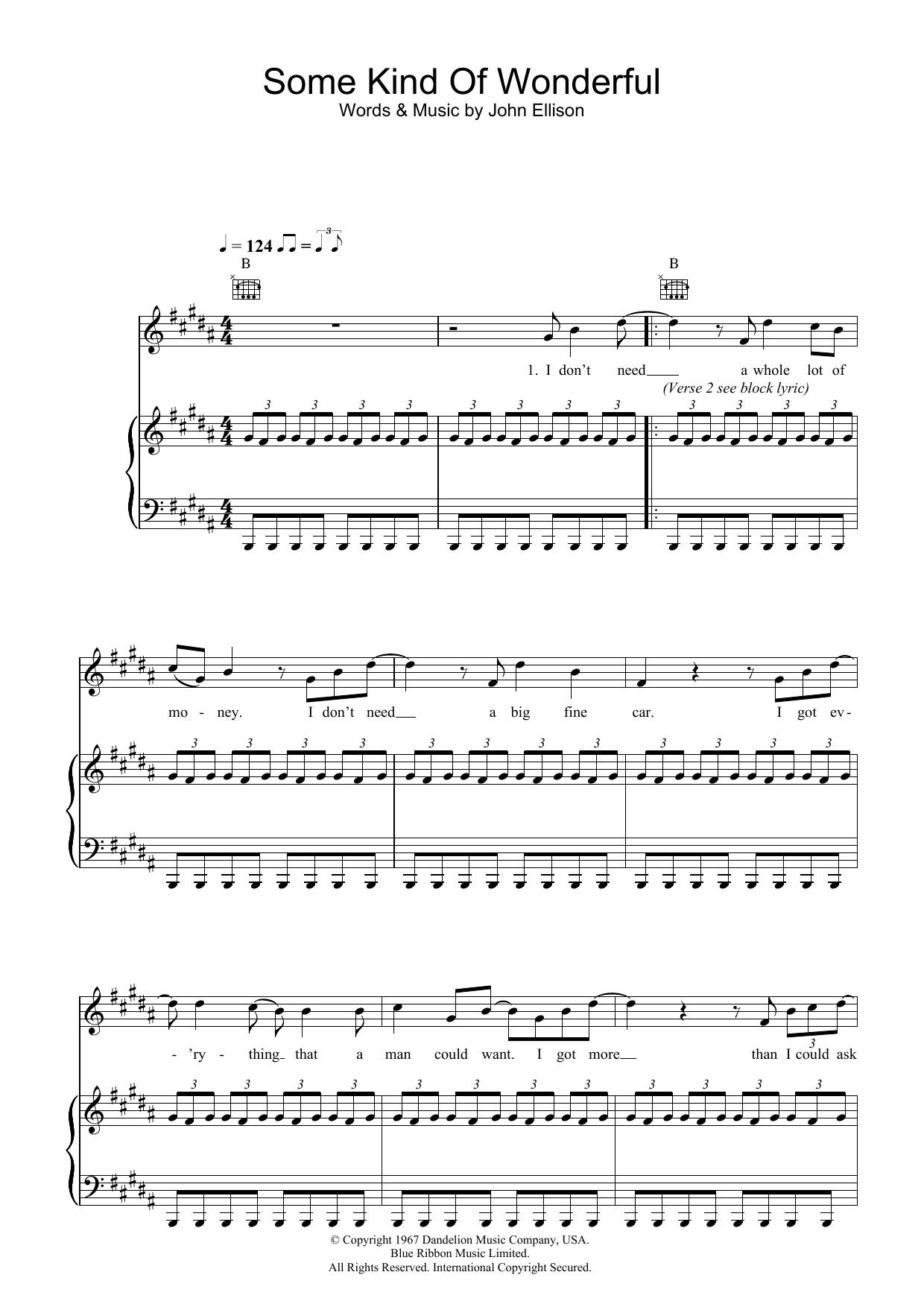 Download Toploader Some Kind Of Wonderful Sheet Music and learn how to play Piano, Vocal & Guitar PDF digital score in minutes