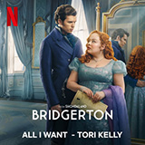 Download or print Tori Kelly All I Want (from the Netflix series Bridgerton) Sheet Music Printable PDF -page score for Pop / arranged Piano, Vocal & Guitar Chords (Right-Hand Melody) SKU: 1559381.