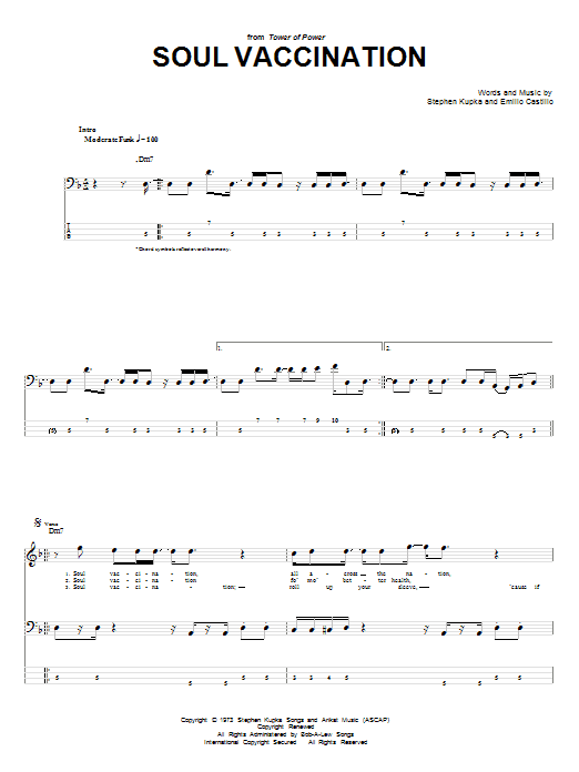 Download Tower Of Power Soul Vaccination Sheet Music and learn how to play Drums Transcription PDF digital score in minutes