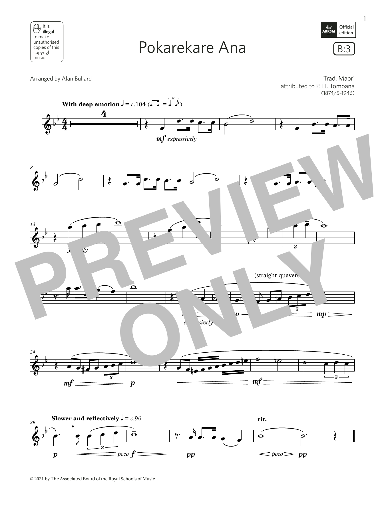 Download Trad. Maori Pokarekare Ana (Grade 3 List B3 from the ABRSM Flute syllabus from 2022) Sheet Music and learn how to play Flute Solo PDF digital score in minutes