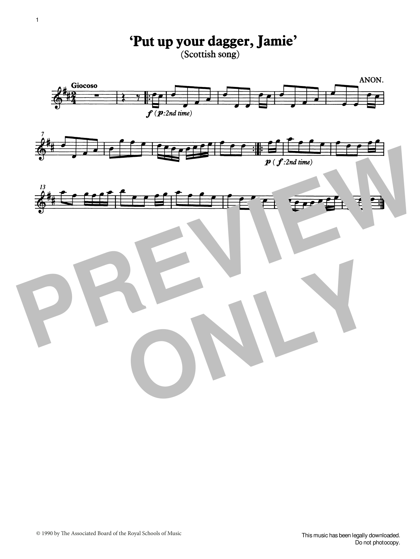 Download Trad. Scottish Put up your dagger, Jamie (score & part) from Graded Music for Tuned Percussion Sheet Music and learn how to play Percussion Solo PDF digital score in minutes