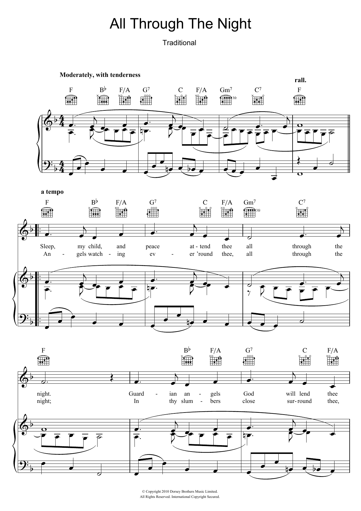 Download Traditional All Through The Night Sheet Music and learn how to play Banjo Lyrics & Chords PDF digital score in minutes
