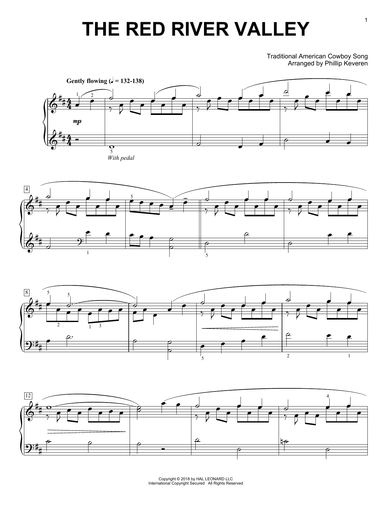 Download Phillip Keveren The Red River Valley Sheet Music and learn how to play Piano PDF digital score in minutes