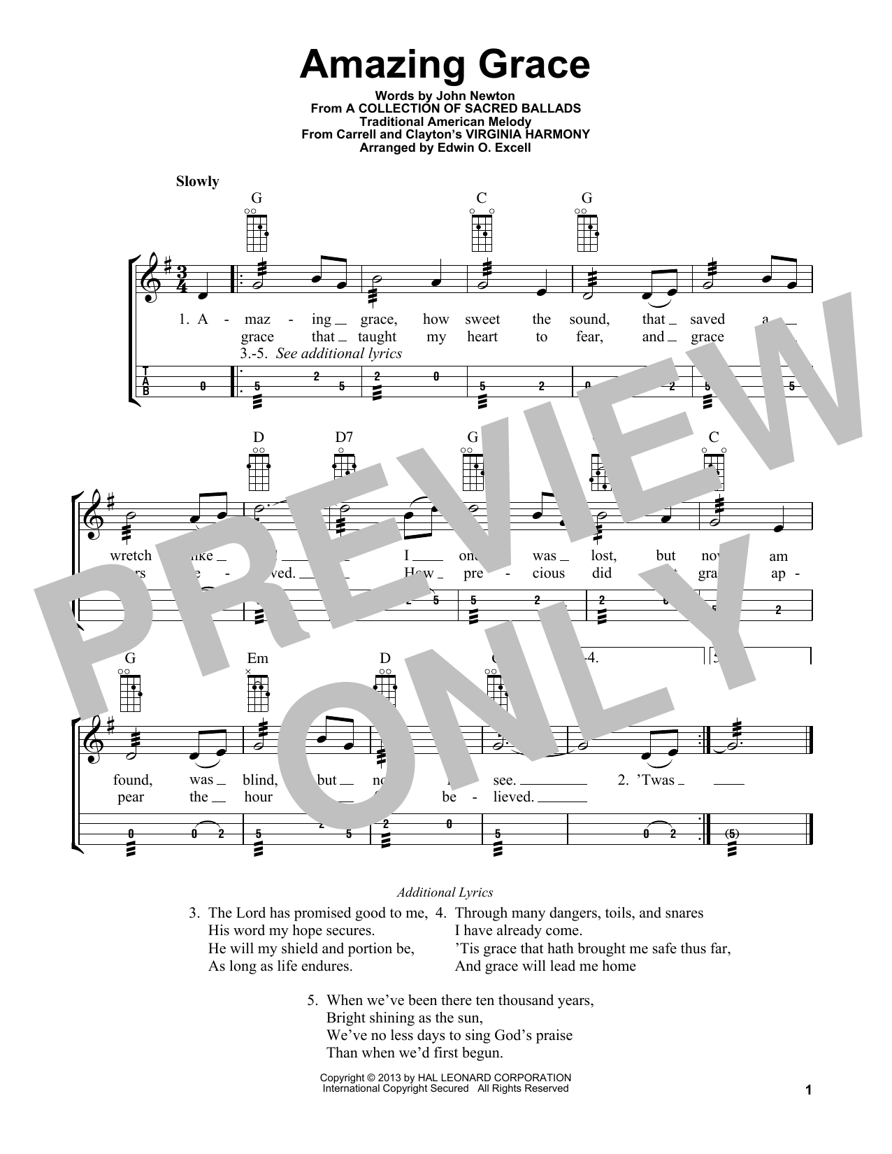 Download Traditional American Melody Amazing Grace (arr. Bobby Westfall) Sheet Music and learn how to play Mandolin PDF digital score in minutes